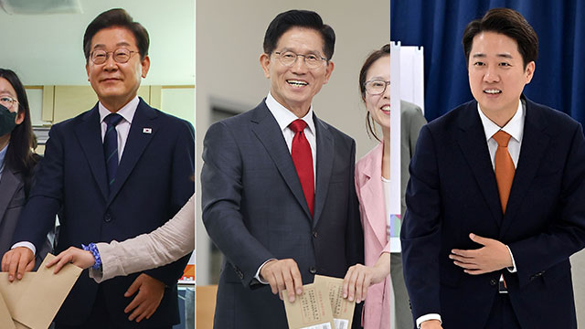 이재명·김문수·이준석, 대선 당일 한목소리로 “투표합시다”