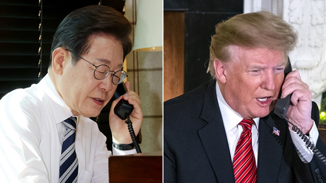 [속보] 이재명 대통령, 트럼프 미국 대통령과 첫 정상 통화