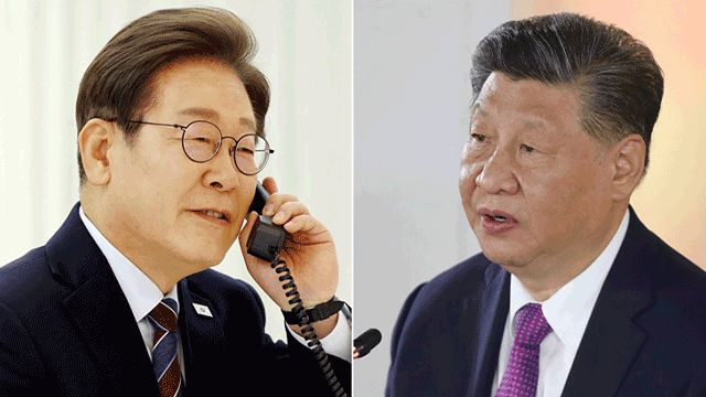 [속보] ​이 대통령, 오늘 오전 <br>중국 시진핑 국가주석과 통화