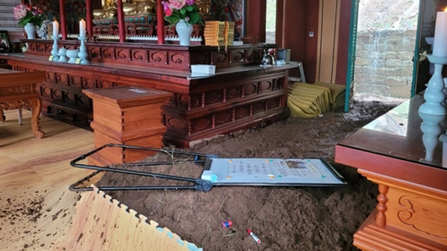 산사태에 율곡사 대웅전 파손…국가유산 호우 피해 8건 기사 이미지